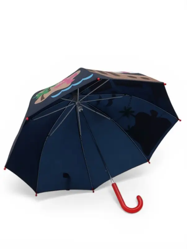 Зонт детский фигурный &laquo;Пираты&raquo;, тёмно-синий