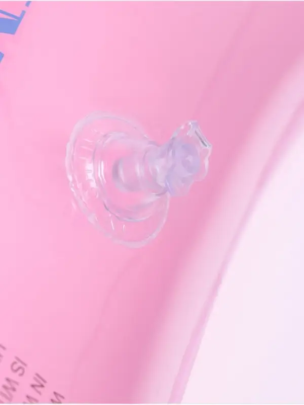 Круг для плавания детский с погремушкой 70 см, цвет розовый