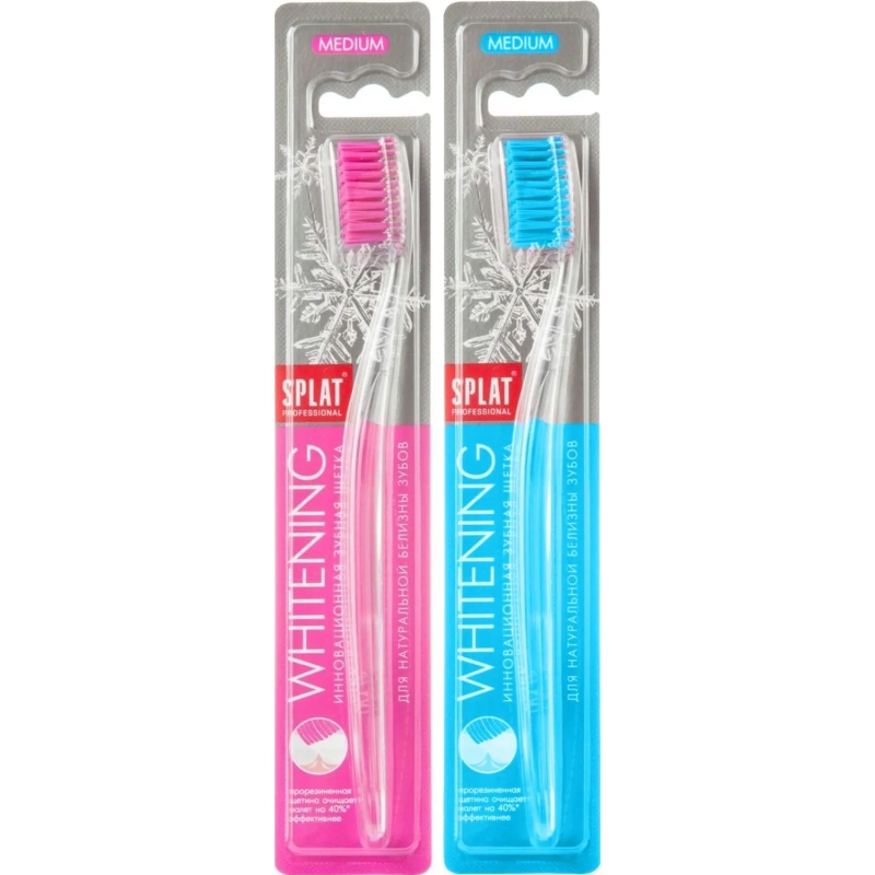 Зубная щетка SPLAT WHITENING средняя