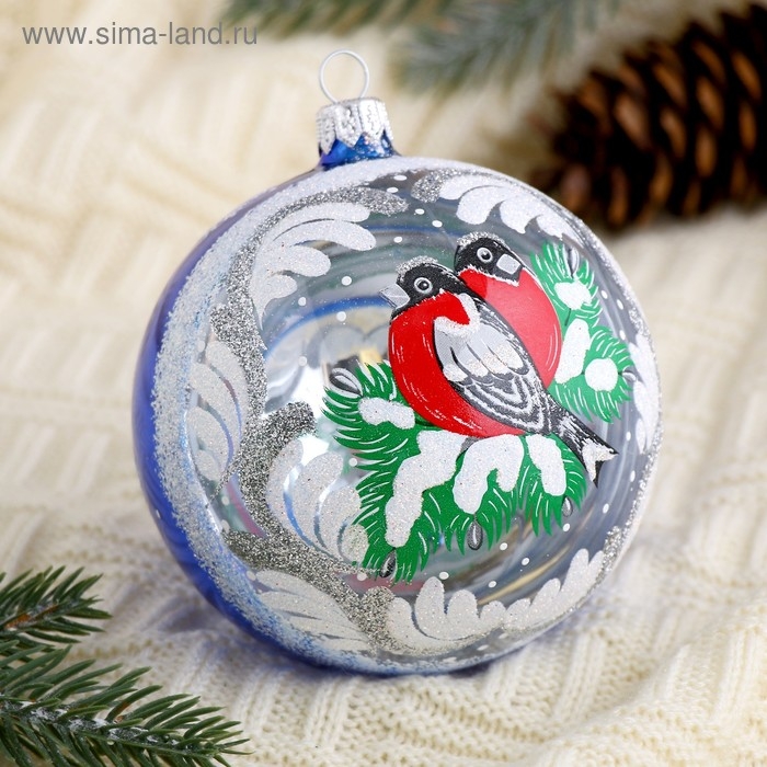 Шар Шар "Зимняя ветка" d- 9,5 см