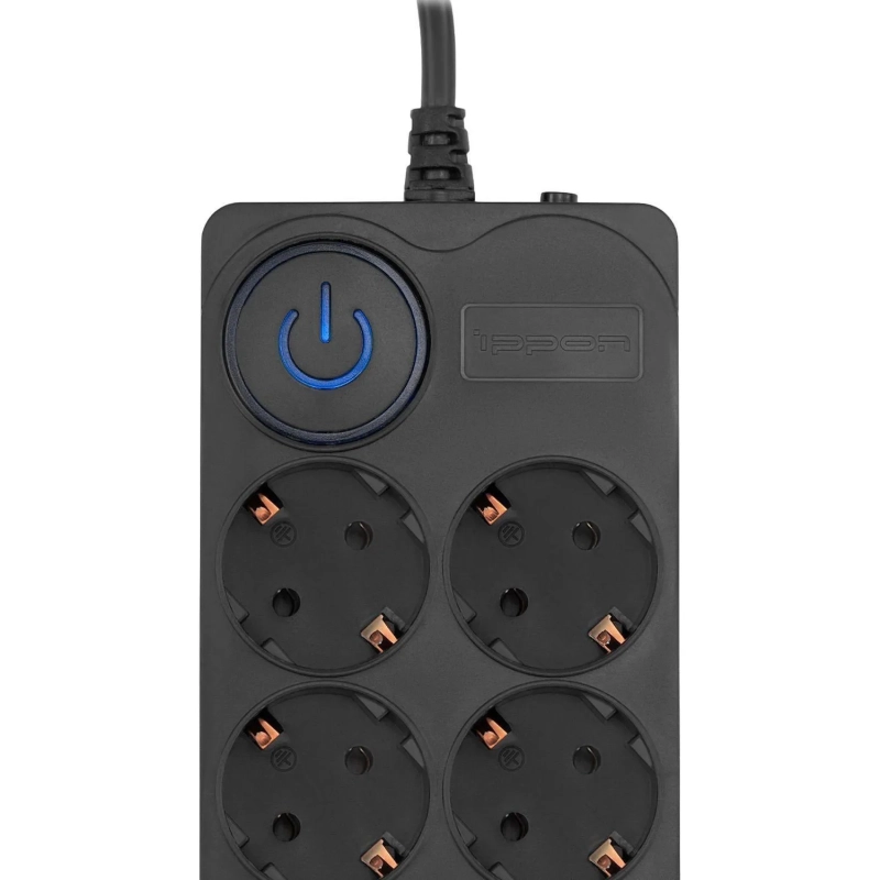 Сетевой фильтр Ippon BK-8-EU-5-16-B 5м (8 розеток) черный (1804854)