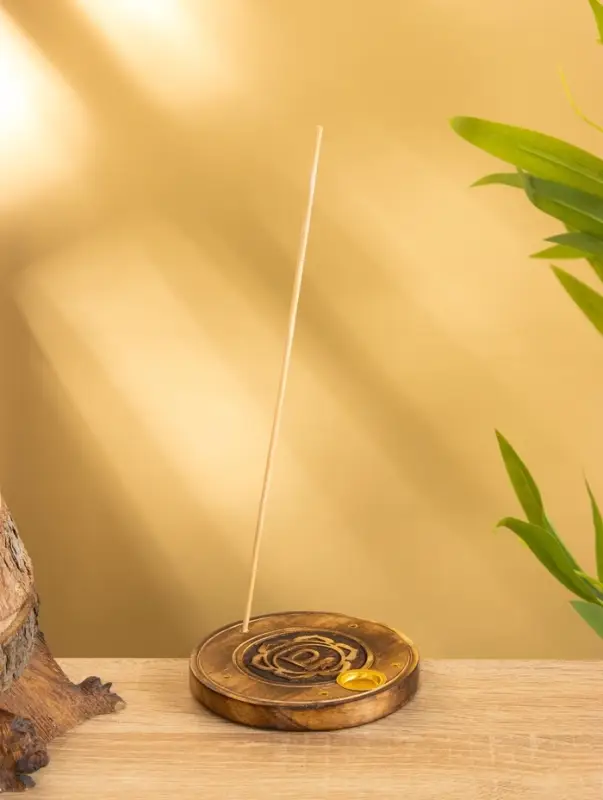 Подставка под благовония  Подставка под благовония "Чакра" дерево 10 см