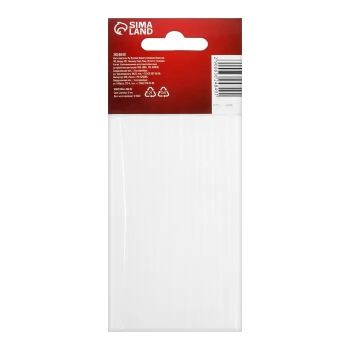 Клеевые стержни ЛОМ, 7 х 100 мм, 8 шт. Клеевые стержни ЛОМ, 7 х 100 мм, 8 шт.