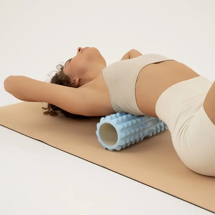 Ролик массажный Sangh, 33&times;13 см, цвет синий