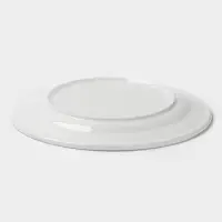 Тарелка Hanna Kn&ouml;vell, d=28 см, с бортом, фарфор, белая