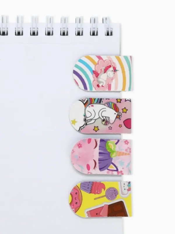 Магнитная закладка для книг, 4 штуки, 2×7 см, «Пони и единороги» Магнитная закладка для книг, 4 штуки, 2×7 см, «Пони и единороги»