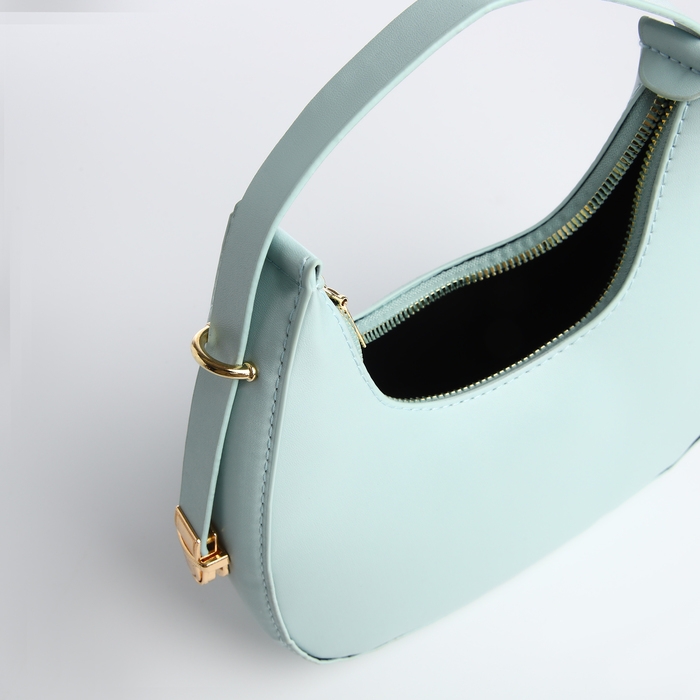 Сумка женская багет на молнии, цвет голубой Сумка женская багет на молнии, цвет голубой