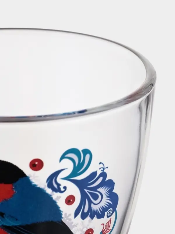 Кружка для чая 250мл. арт.1649-Д "Снегири на рябине" Кружка  250мл.