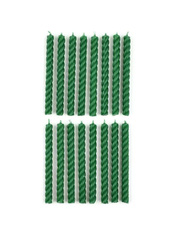 Свечи для торта, зеленые, 16 шт., 6.5&times;0.5 см
