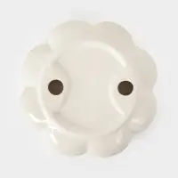 Чайная пара "Облако" цвет белый,  блюдце 14х3см, чашка 12х8,5х7 см