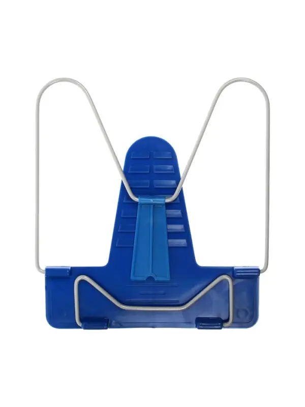 Подставка для книг Calligrata &laquo;ПРЕСТИЖ&raquo;, с пластмассовым упором, европодвес, синяя