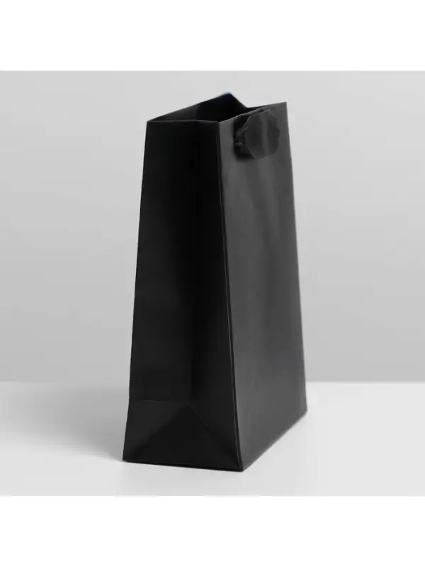 Пакет подарочный ламинированный, упаковка, «Чёрный», S 12 х 15 х 5.5 см Пакет подарочный ламинированный, упаковка, «Чёрный», S 12 х 15 х 5.5 см