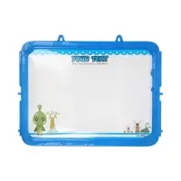 Доска магнитная двухсторонняя, под маркер и мел на подставках (мел, маркер, магниты), МИКС