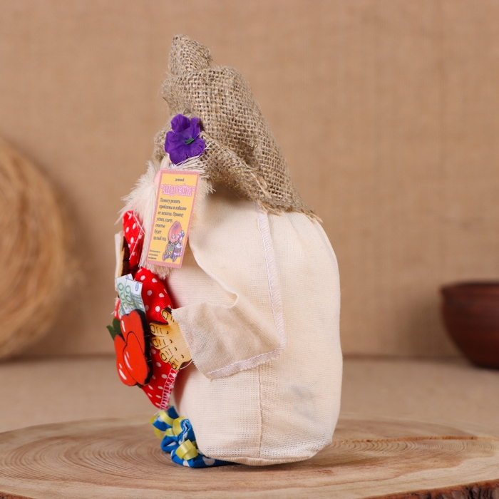 Оберег-домовой Оберег-домовой "Андрейка с мешком", 19х15х15 см, микс