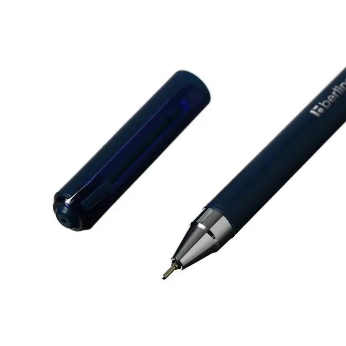 Ручка шариковая Berlingo. Ultra X2, синий стержень, игольчатый узел 0.7 мм, синий корпус