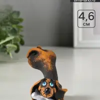 Фигурка &laquo;Такса с костью&raquo;, 4.6&times;4.5&times;10.6 см