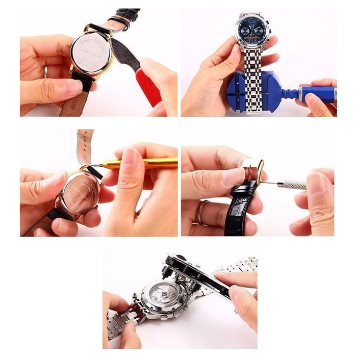 Набор инструментов часовщика в текстильном чехле, 12 инструментов Набор инструментов часовщика в текстильном чехле, 12 инструментов