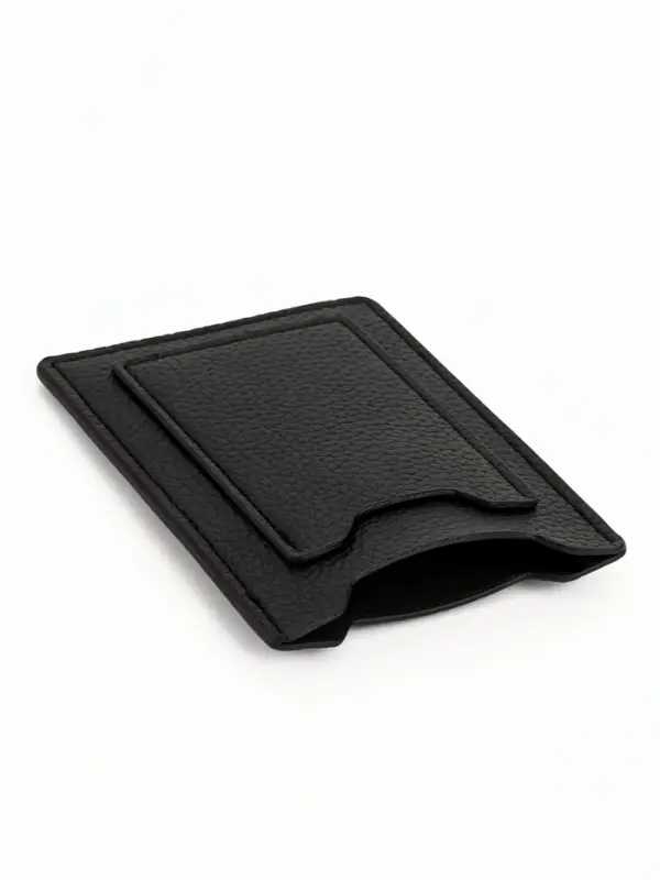 Обложка 3в1 для автодокументов, СТС, права, карта, 9&times;0.3&times;12.5 см, флотер, чёрная