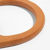 Ручки для сумки деревянные, 11.7&times;8.2 см, 2 шт., коричневые