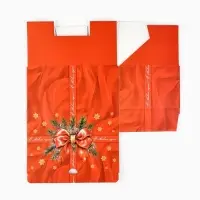 Коробка подарочная новогодняя складная &laquo;Роскошный бант&raquo;, 22&times;15&times;10 см