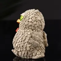 Фигурка гипс &laquo;Филин с бантом&raquo;, 8&times;6&times;6.5 см, бежевый