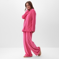Костюм женский (рубашка и брюки) KAFTAN Plushy р. 40-42, фуксия