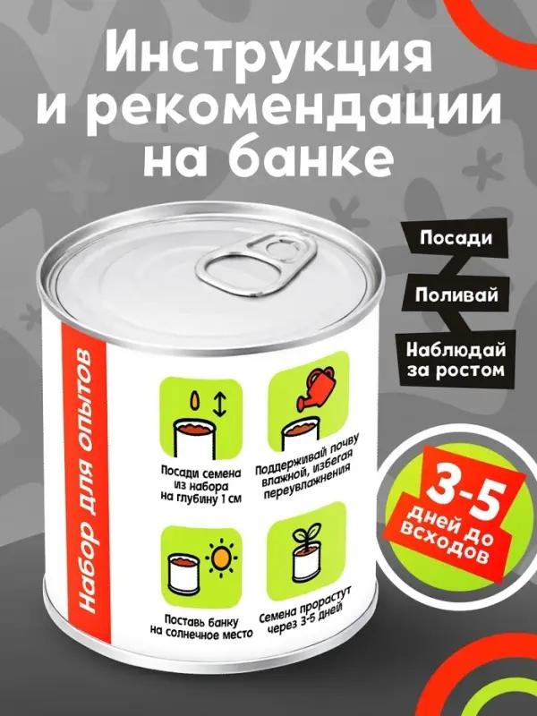 Набор для опытов ЭВРИКИ &laquo;Мой мини-сад&raquo;, помидор