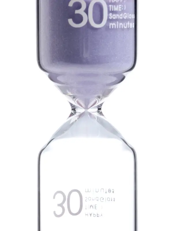 Часы песочные Happy time, на 30 минут, 4.4&times;12.6 см, сиреневые