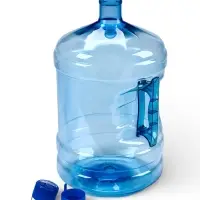 Бутыль для кулера, 18.9 л, ПЭТ, многооборотная, с ручкой, 2 пробки