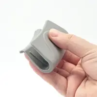 Прихватки для горячего, набор 2 шт., 8&times;2 см, силикон, серые
