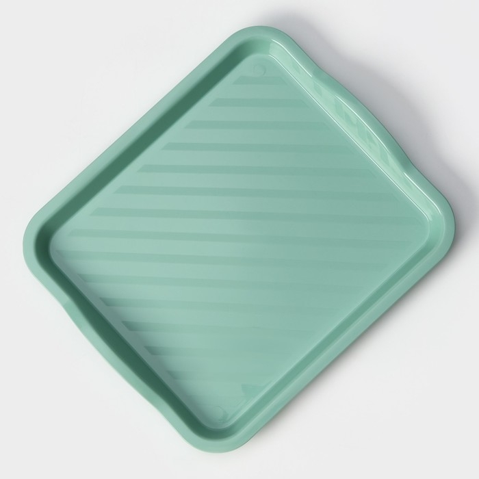 Поднос пластиковый, 25×29×3,2 см, цвет фисташковый Поднос пластиковый, 25×29×3,2 см, цвет фисташковый