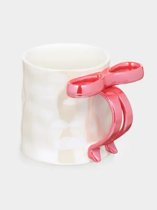 Кружка 350 ид Кружка 350 ид "Бантик" 8,5х9 см красный бант