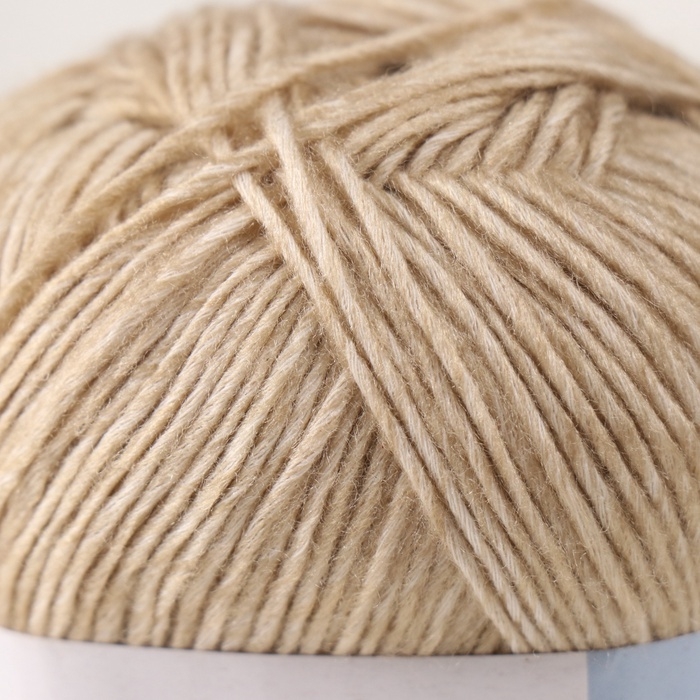 Пряжа Пряжа "Denim Washed" 20% акрил 80% хлопок 130м/50гр (914 св.беж)