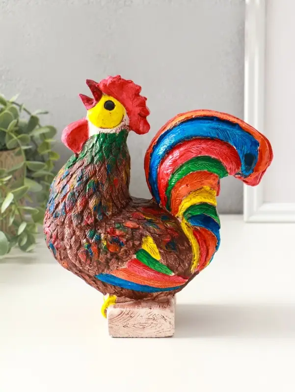 Копилка для денег &laquo;Петух&raquo;, гипс, 21.5&times;19&times;11 см