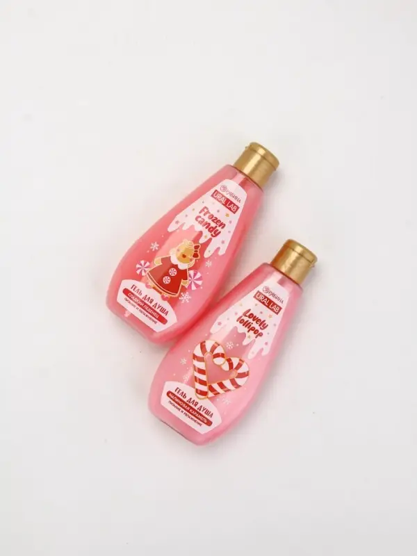 Гель для душа &laquo;С Новым годом&raquo;, lovely lollipop, набор 2 шт х 200 мл, URAL LAB