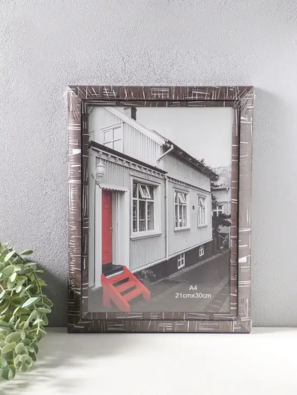 Фоторамка пластик формат А4 см "Моррис" тёмно-коричневый 29,8х25х2 см