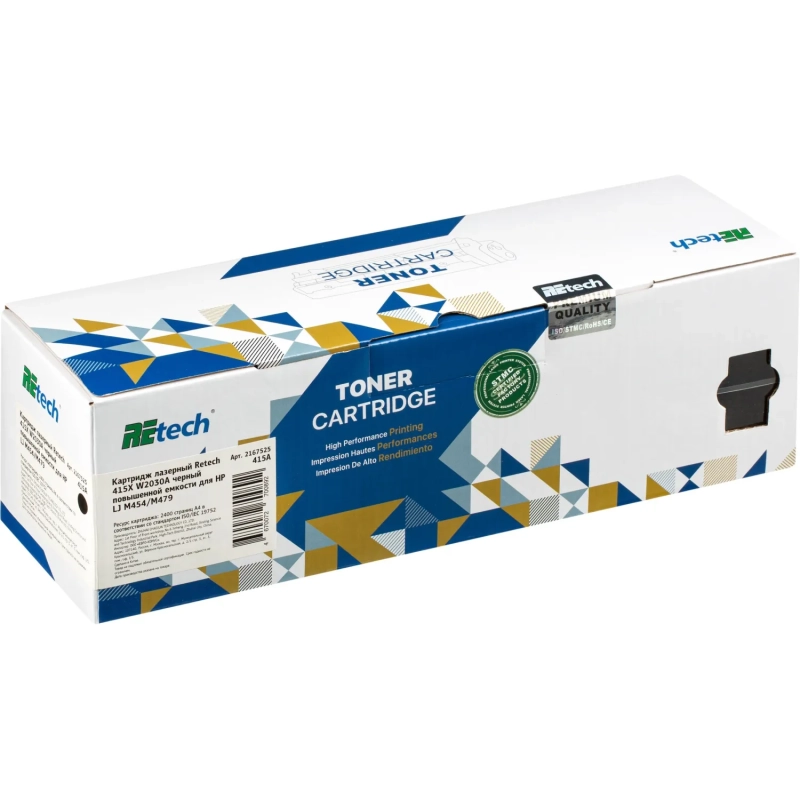 Картридж лазерный Retech 415A W2030A чер. для HP LJ M454/M479
