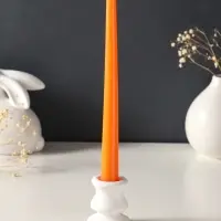 Набор свечей античных, 2.3&times;24.5 см, 5 ч, 55 г, 2 шт., оранжевый