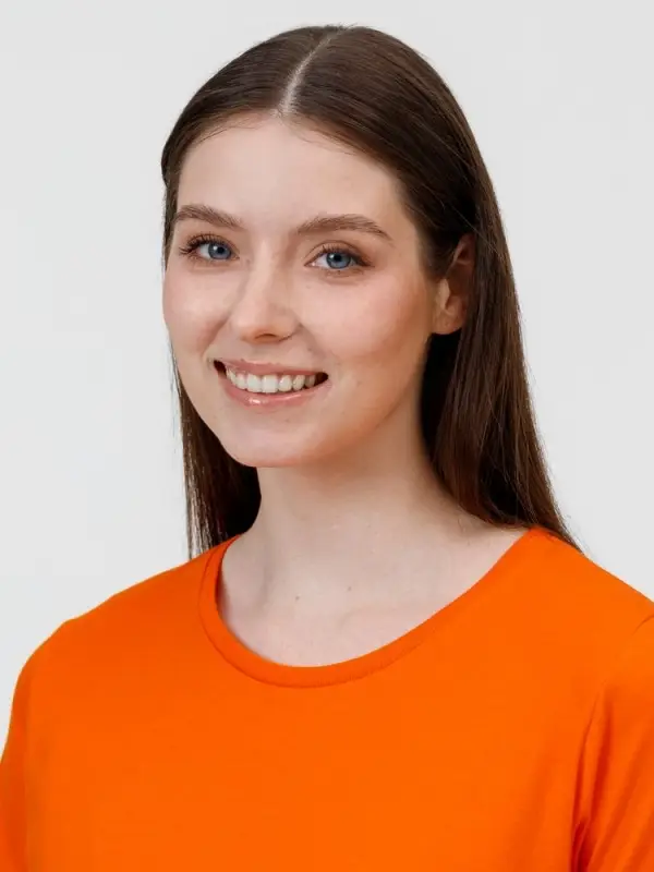 Футболка E190 женская оранжевая, размер XS