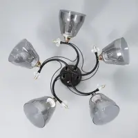 Светильник потолочный BayerLux &laquo;Клео&raquo;, люстра 5хЕ27, 40 Вт, чёрный, 62&times;62&times;24 см