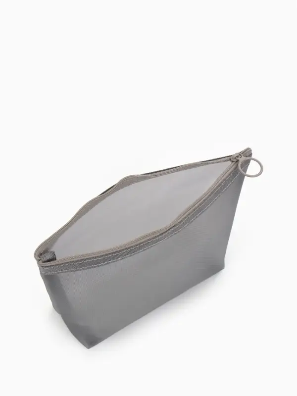 Косметичка Classic, сетка, на молнии, серая