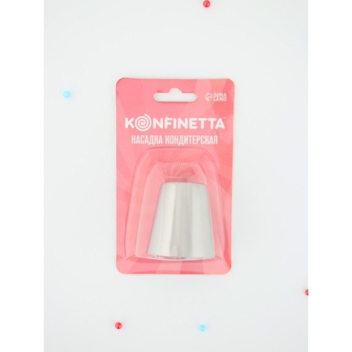 Насадка кондитерская KONFINETTA «Цветок», d=3,5 см, выход d=1,9 см, нержавеющая сталь Насадка кондитерская KONFINETTA «Цветок», d=3,5 см, выход d=1,9 см, нержавеющая сталь