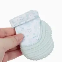 Прорезыватель на ручку для зубов &laquo;Дино&raquo;, светло-серый