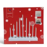 Фигура светодиодная "Рождественские звездочки" 5,4х26,5х24 см, 9 свечей LED мод. LN146