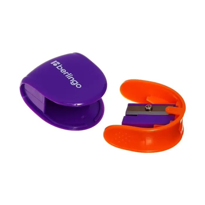 Точилка Berlingo. Fuze Ergo, с контейнером, МИКС