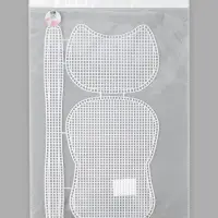 Канва-основа для вышивания сумки, пластиковая, 42&times;24 см, цвет белый