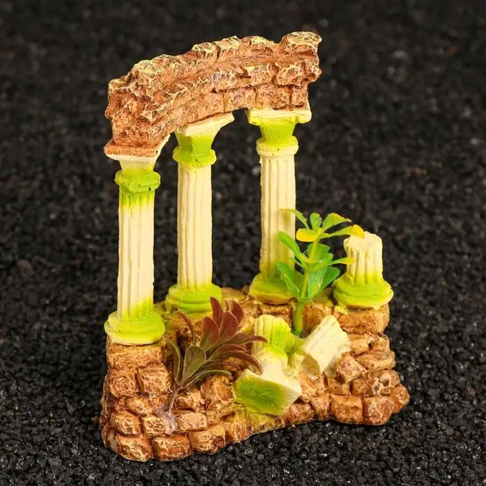Аквадекор  Аквадекор "Античные руины", 14 х 7 х 16 см