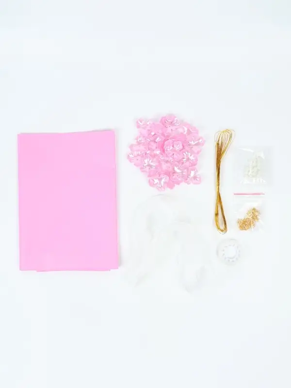 Набор для творчества. Букет из бусин, розовый