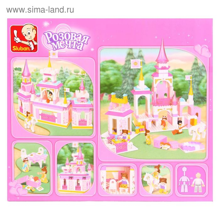 Конструктор «Розовая мечта: замок», 385 деталей