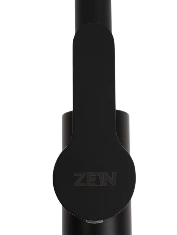 Смеситель для кухни ZEIN Z2388, картридж керамика 40 мм, нержавеющая сталь, камень-черный